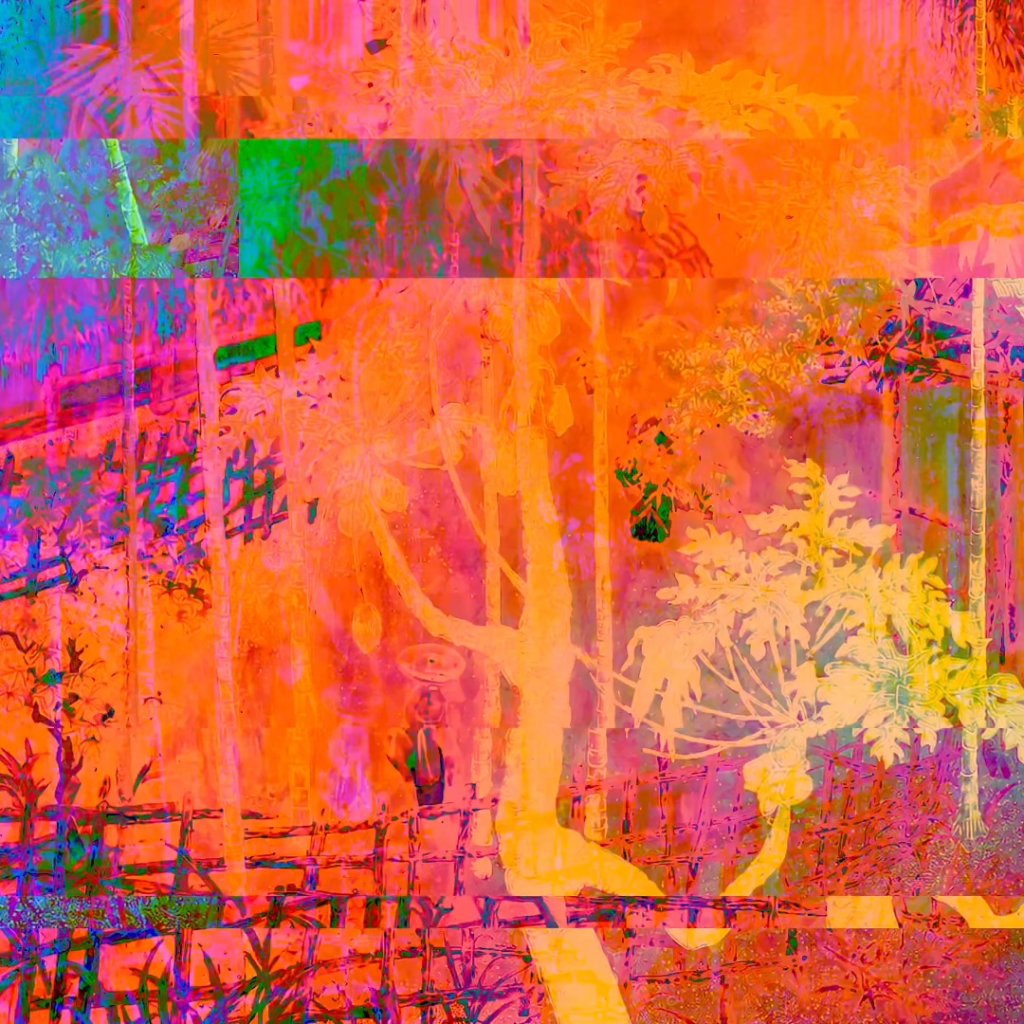 Tendre Commission: Asian Nature Glitch Series #5 - 1/1 by RachelSTWood