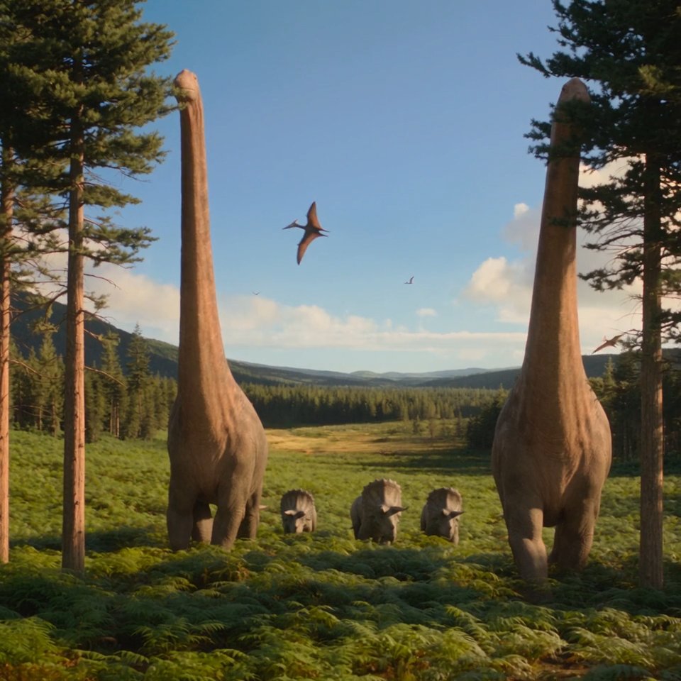 Tendre Commission: Peaceful Dinosaur Valley — 10-second looping video